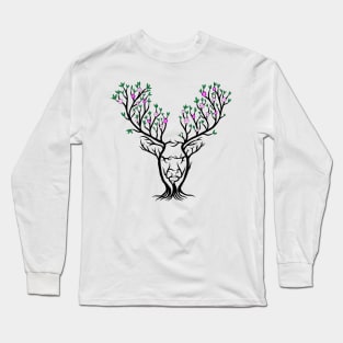 Stag Trees Long Sleeve T-Shirt